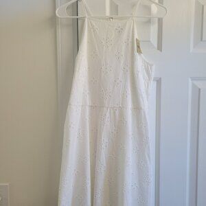 White eyelet dress